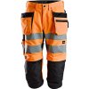 Snickers Workwear kraťasy LiteWork reflexní 3/4 'Pirate' oranžové