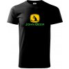John Beer jeleň s pivom - Klasické pánske tričko vyššej gramáže - XL ( Čierna )