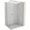 MEXEN/S - Mist HT sprchovací kút dvere krídlové pravá 70 x 85, transparent, zlato 8A5T-070-085-50-00-P
