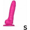 strap-on-me Sliding Skin Realistic Dildo Fuchsia S