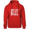 Volleyball nápis - Oversized mikina dámská Moon - kratšia + širšia - XL ( Červená )