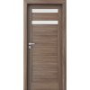 PORTA Doors SET Rámové dvere VERTE HOME D.2 so sklom, fólia Orech verona 2 + zárubeň PD-VER-D2_ORECHVERONA2
