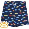 COLOR KIDS-Swim Shorts - AOP, goji berry Modrá 140