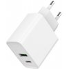 GEMBIRD PD nabíjačka USB-A USB C 20W biela TA-UC-PDQC20-01-W