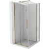 MEXEN/S - Velár sprchovací kút 120 x 120, transparent, zlatá 871-120-120-01-50