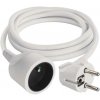 Predlžovací kábel 1,5 m / 1 zásuvka / biely / PVC / 1 mm2 Emos P0111