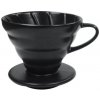 Ecocoffee keramický dripper 01, 1-2 šálky, čierny