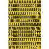 Magnetické písmena – Mix, znak A-Z, výška znakov 23 mm, žltý podklad