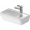 Duravit D-Neo - Umývadielko 400x220 mm, otvor na batériu vpravo, biela 0739400041