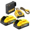 DEWALT DCB094H2 nabíječka s USB + 2x 5,0Ah POWER STACK (DCB094H2-QW)