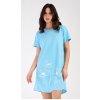 Košile s krátkým rukávem Leontýna světle modrá