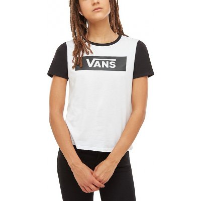 VANS Dámske tričko Flying V Raglan White Black