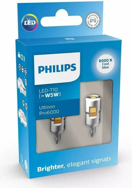 Philips LED W5W 12V 0,9W Ultinon Pro6000 SI 4000K 2ks 11961WU60X2