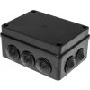 krabica inštalačná S-BOX 306C 150x110x70 čierna IP65 s vývodkami (PAWBOL)
