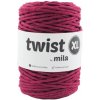 MILA macramé šňůra TWIST XL 5mm Amarant