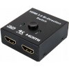 SWITCH HDMI 2.0 2x1 SPLITTER 1x2 Rozdeľovač Prepínač 4K/60Hz