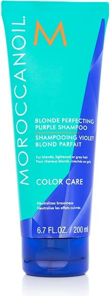 Moroccanoil Color Care Blonde Perfecting Purple Shampoo šampon pro neutralizaci žlutých tónů blond vlasů 200 ml