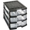 REGÁL S TROMI ŠUPLÍKAMI 34X25X23.5CM, PLAST