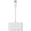 AppleKing 3v1 OTG adaptér Lightning na SD / TF karta a vstup USB pre iPhone / iPad - biely - možnosť vrátiť tovar ZADARMO do 30tich dní