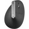 Logitech MX Vertical/Vertikálna/Optická/Pre pravákov/4 000DPI/Bezdrôtová USB + Bluetooth/Grafitová 910-005448