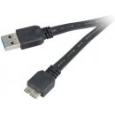 Akasa AK-CBUB13-15BK vysokorýchlostný USB 3.0 A - micro B, 150cm, černý