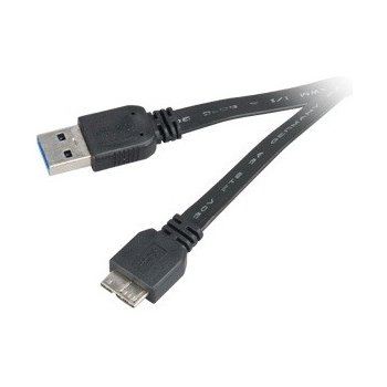 Akasa AK-CBUB13-15BK vysokorýchlostný USB 3.0 A - micro B, 150cm, černý