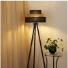 Brilagi Brilagi - Stojacia lampa DAKOTA LUNETA 1xE27/15W/230V čierna/ratan BG1129 + záruka 3 roky zadarmo + záruka 3 roky zadarmo