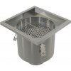 AlcaPlast APR4-2111 - Priemyselná bodová vpusť 200×200, nerez AISI 304