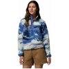 Dámska mikina Columbia Helvetia™ II Printed Cropped Half Snap Veľkosť: XL / Farba: modrá
