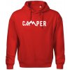 Camper nápis - Oversized mikina pánska Moon - kratšia + širšia - 2XL ( Červená )