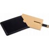 USB kľúč MemoRabbit Kovová karta Zlatá + Gravírovanie + kožené puzdro 64 GB USB 2.0 zlatý