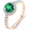 Zásnubný prsteň This is Love: ružové zlato, smaragd - TIL-3-SZM-R SAVICKI
