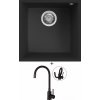 Elleci QUADRA 102 UM G40 full black + Deante NEO LUNO BOC N72M čierna matná