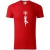 Yoga strom - Tričko z organickej bavlny - XL ( Červená )