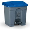 Nášľapný viacúčelový kôš na odpadky, 30 l, 350 x 400 x 340 mm, modrá