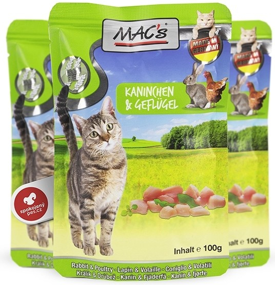 MACS Cat králik hydina a púpava 100 g