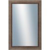DANTIK - Zrkadlo v rámu, rozmer s rámom 40x60 cm z lišty CARRARA hnedá (2894)