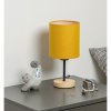 | Brilagi - Stolová lampa NUBILA WOOD 1xE27/25W/230V dub/čierna/žltá | BG1567+BG2452