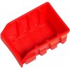 LUX-TOOLS Dielenský skladovací box Basic červený veľ. 2