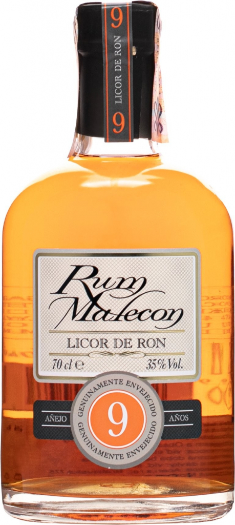 Malecon Licor De Ron 35% 0,7 l (čistá fľaša)