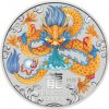 The Perth Mint strieborná minca minca Lunar Series III Rok of Dragon 2024 Kolorovaná 1 kg