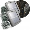 SolarCentre Vianočná SADA 2x Solárna LED reťaz SolarCentre Elan SS9946 200 LED 20m teplá biela