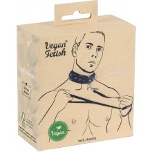 Vegan Fetish Rivet Collar with Leash
