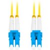 LANBERG optický patch cord SM LC/UPC-LC/UPC duplex 5m LSZH G657A1 priemer 3mm, farba žltá