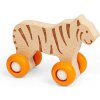 Bigjigs Toys Zvieratko na kolieskach Safari Tiger