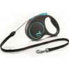 Vodítko Flexi Black Design M lanko 5 m modré (do 20 kg)