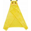 Flísová deka s kapucí - Pokémon Pikachu 120x150cm, POK-432