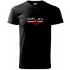 Cycling ekg - Klasické pánske tričko vyššej gramáže - 3XL ( Čierna )