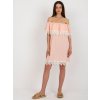 Šaty s čipkou LK-SK-506987.04X peach