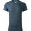 MALFINI Tričko Fusion 163, krátký rukáv, pánské MAL-163M213 S Melír tmavý denim